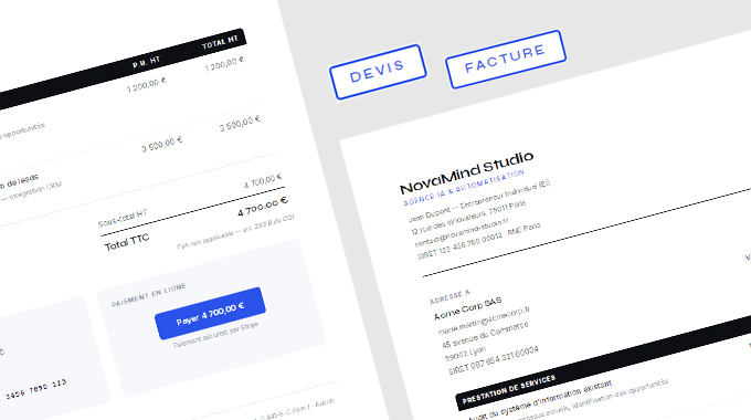 Devis et facturation automatisés