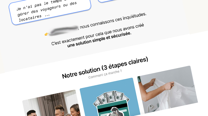 Maquette site sous-location professionnelle