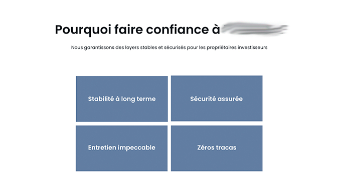 Maquette site sous-location professionnelle — État actuel