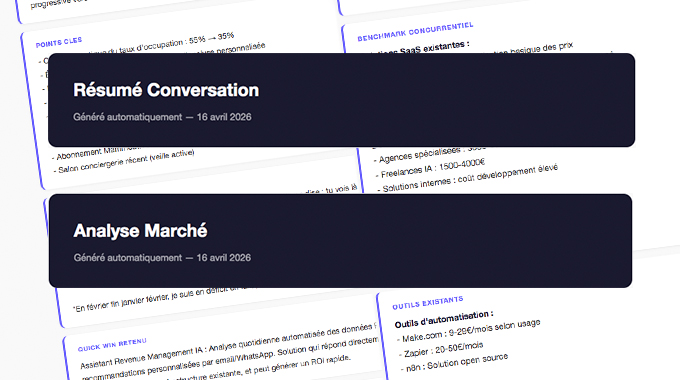 Analyse d&rsquo;appels commerciaux — Galerie