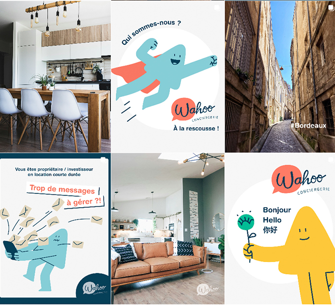 Wahoo Conciergerie : site et identité de marque — Galerie